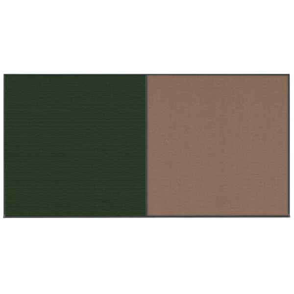 Enclosed Corkboard, 1 Door, 60"x36", 4" Fra, UV3410-BRONZE-PEARL